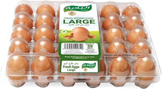 Albadia Fresh Brown Eggs - Large 30 pcs