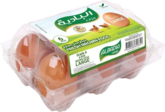 Albadia Fresh Brown Eggs - Large 6 pcs