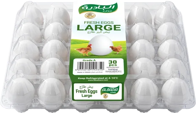 Albadia Fresh Eggs Large 30 pcs
