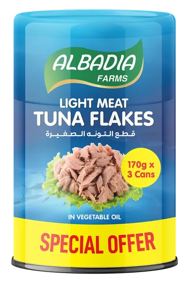 Light Meat Tuna Flakes in Vegetable Oil (Special Offer) 3 x 170g