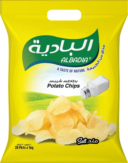 Potato Chips Salt (Multipack) 20 Pkts x 16g