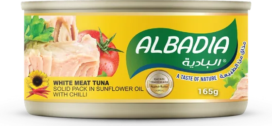 White Meat Tuna Solid Pack in Sunflower Oil with Chilli 165g